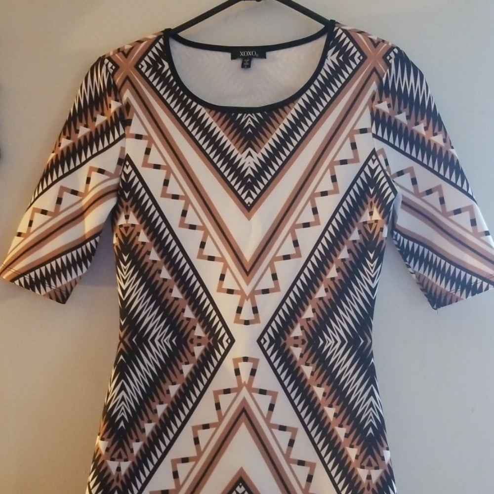 Aztec designed dress